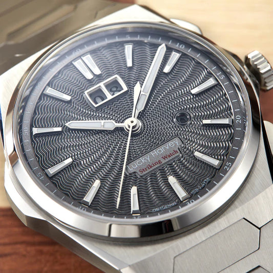 LUCKY HARVEY - Chiming Watch - GunMetal