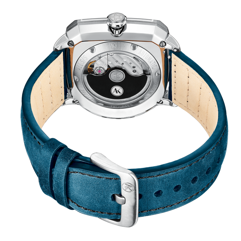 Atowak Ettore Drift 4-Arm Wandering Hour Silver Blue Watches
