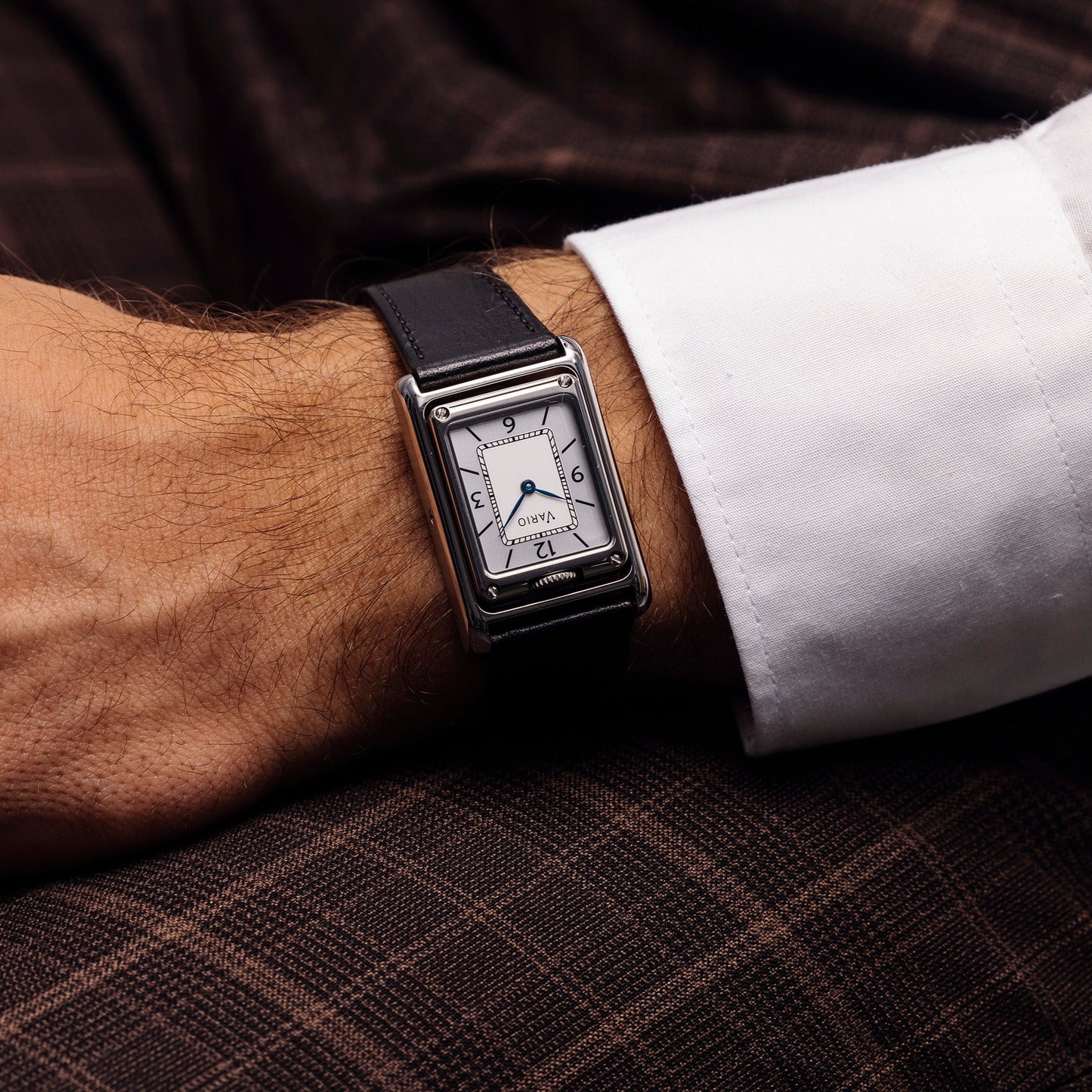 VERSA Reversible Dual Time Silver-Black