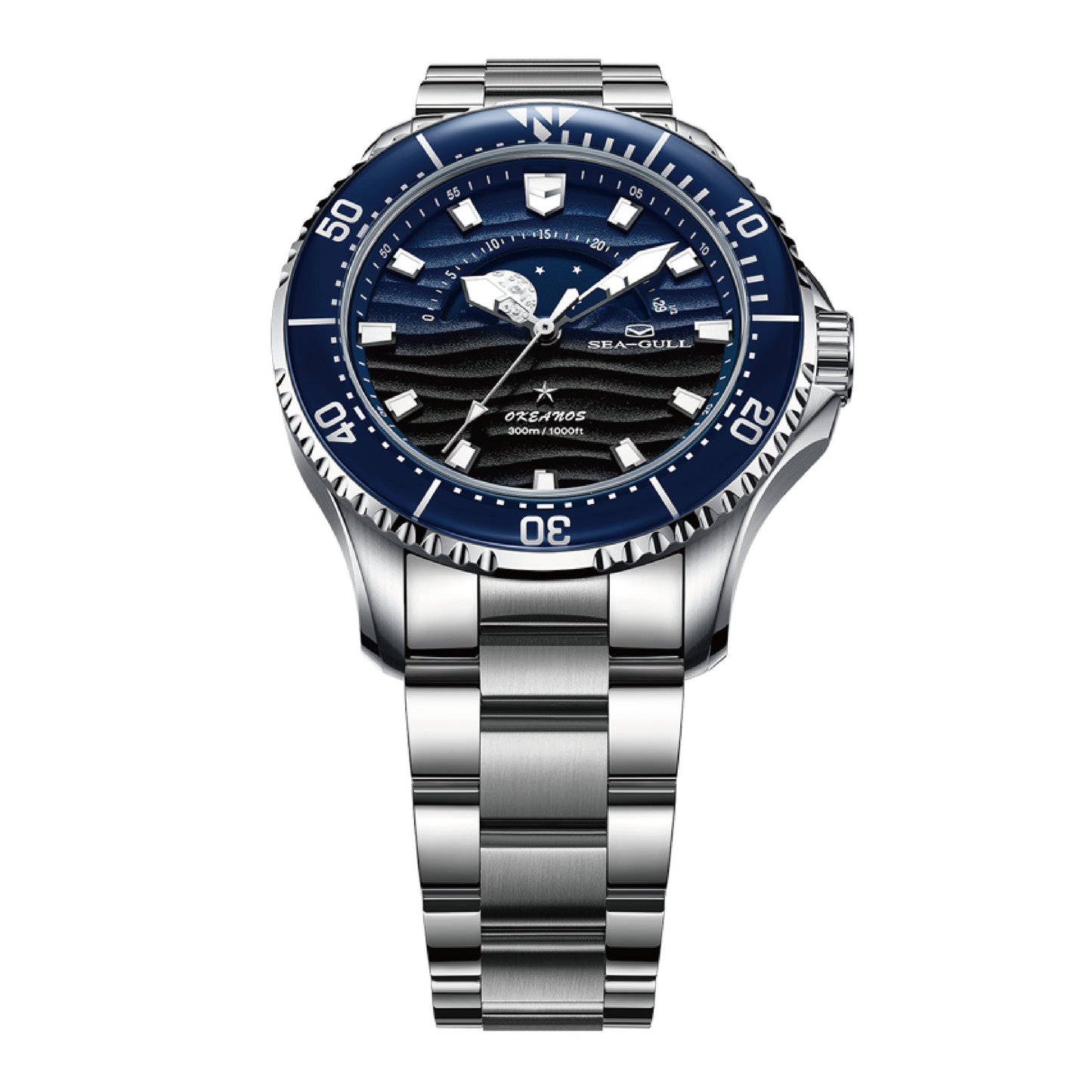 Sea-Gull Moon Phase Dive 300M Watch