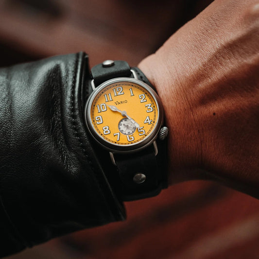 VARIO x RZE UltraHex™ Titanium Trench Medallion Yellow Watch