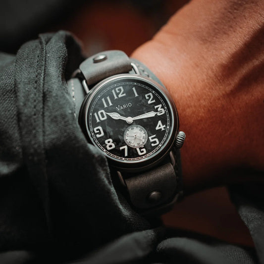 VARIO x RZE UltraHex™ Titanium Trench Lumed Carbon Fibre Watch