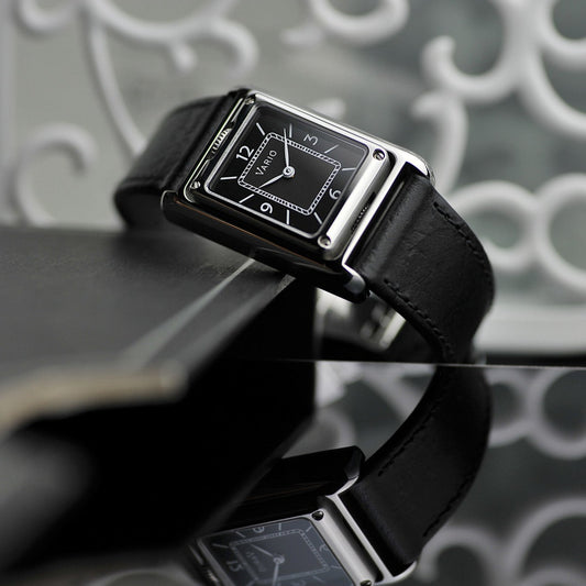 VERSA Reversible Dual Time Gunmetal-White