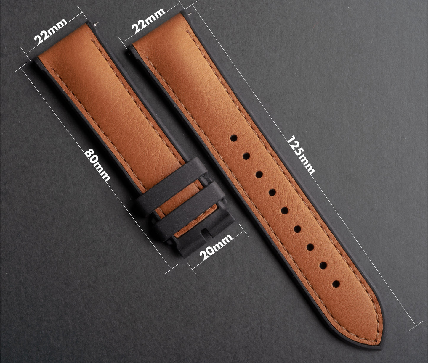 CayCan&Co. - HS01.4 - Hybrid Tan Leather Strap