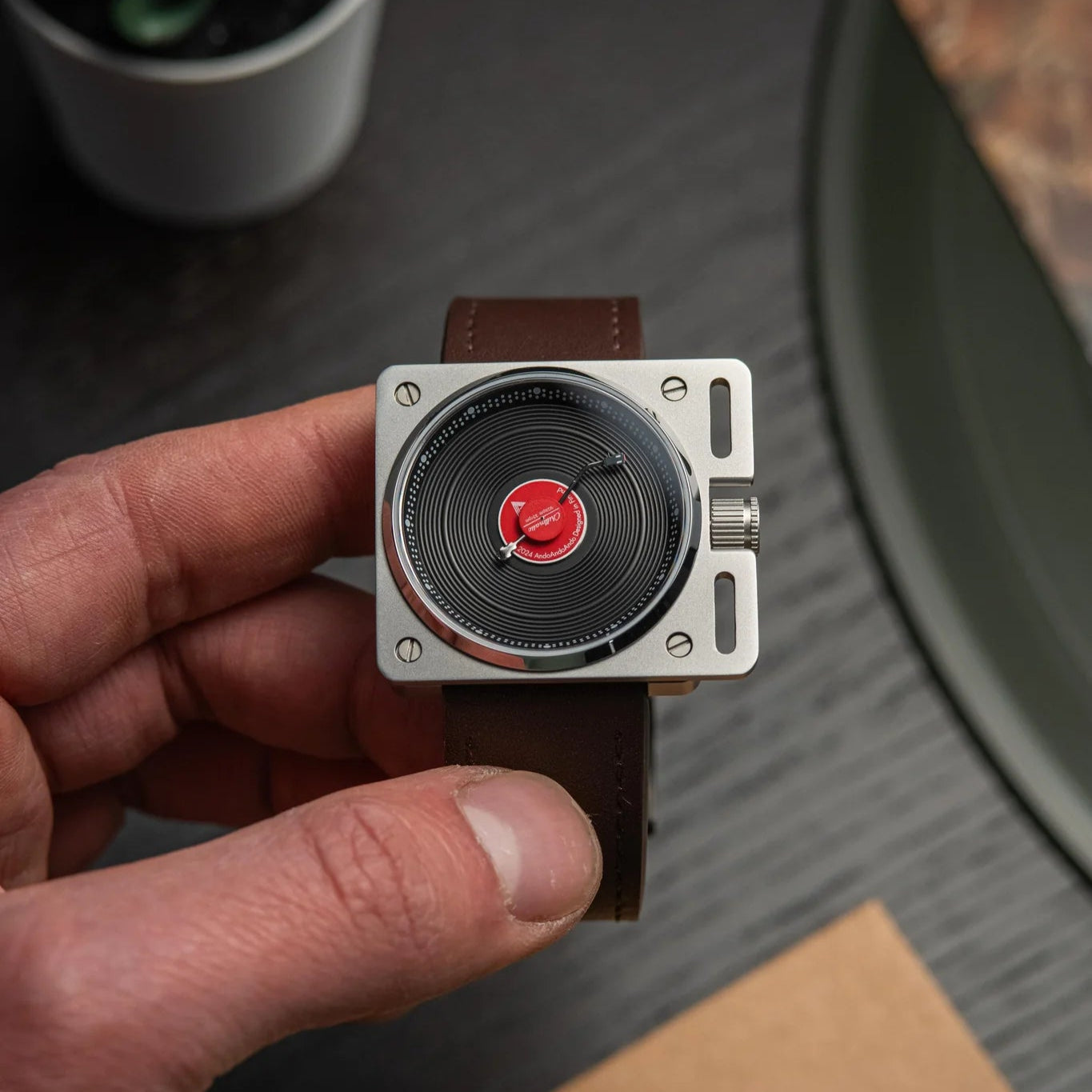 Vinyl Record Automatic Watch