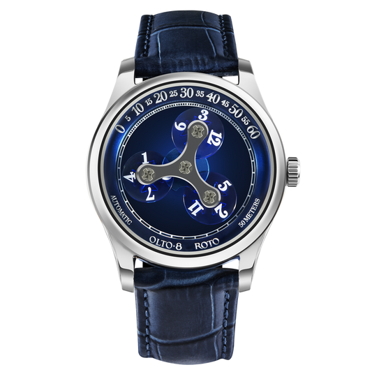 OLTO-8 ROTO Wandering Hour Automatic Watch Ocean Blue