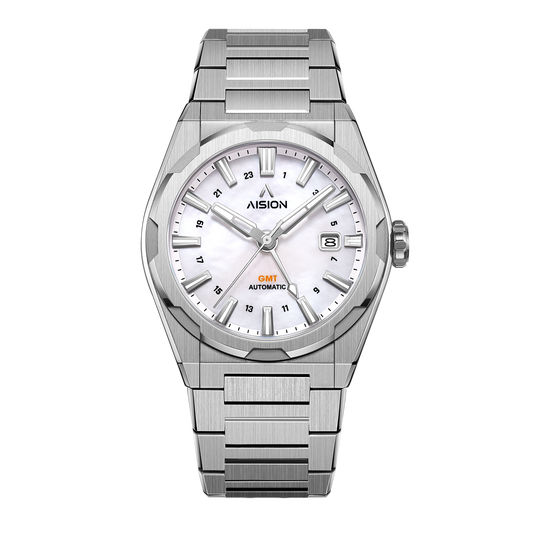 HANG GMT - 白色貝母錶盤