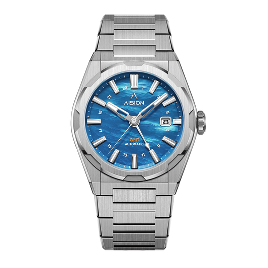 AISION HANG GMT - Blue MOP Dial