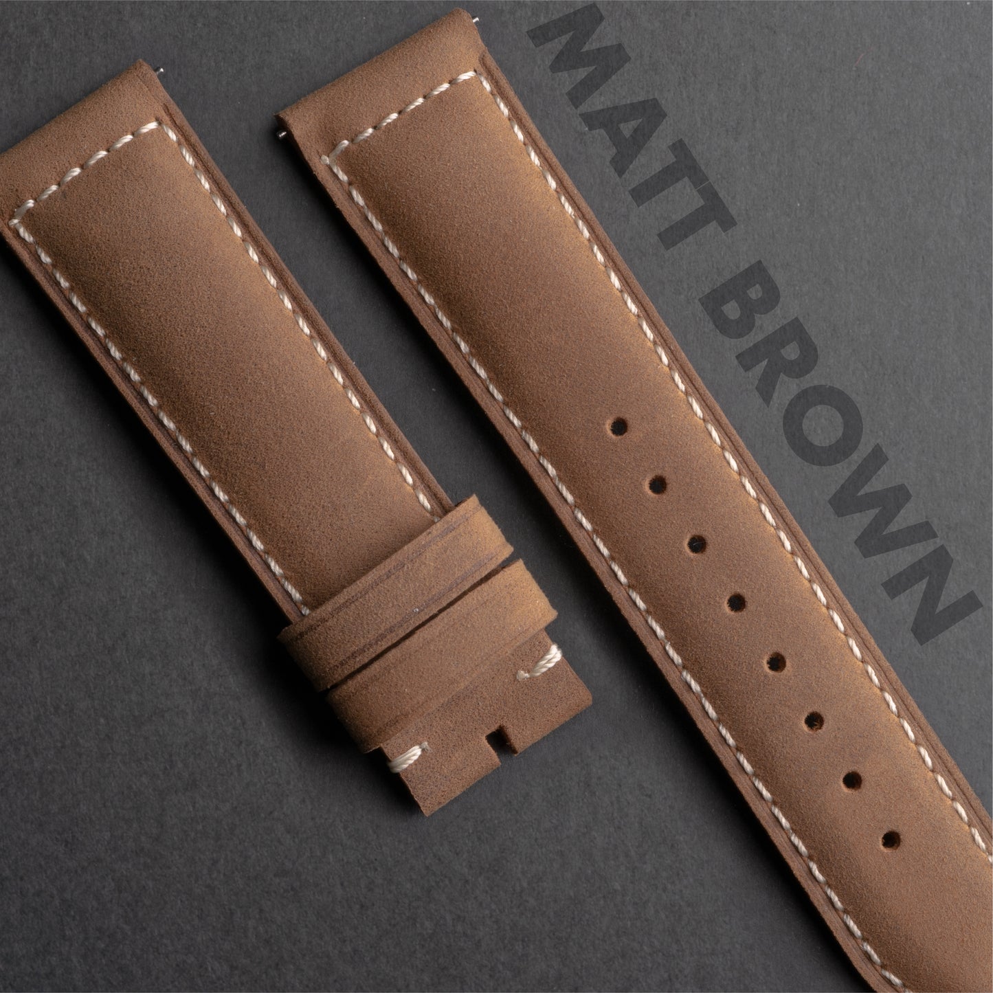 CayCan&Co. - CS01.3 - Matt Brown Crazy Horse Leather Strap