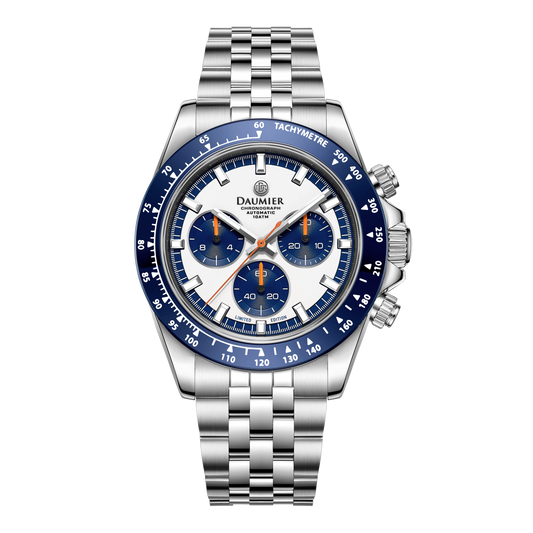 DAUMIER RS RennSport - White & Blue Dial