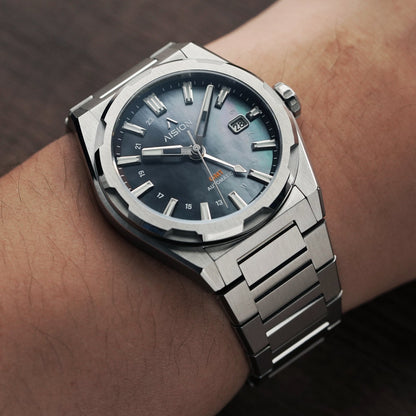 HANG GMT - 灰色貝母錶盤