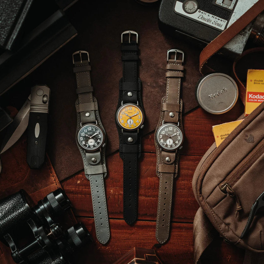 VARIO x RZE UltraHex™ Titanium Trench Medallion Yellow Watch