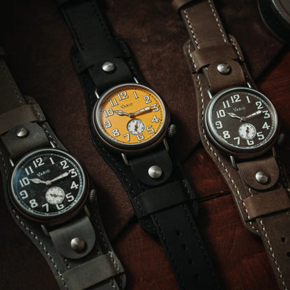 VARIO x RZE UltraHex™ Titanium Trench Medallion Yellow Watch