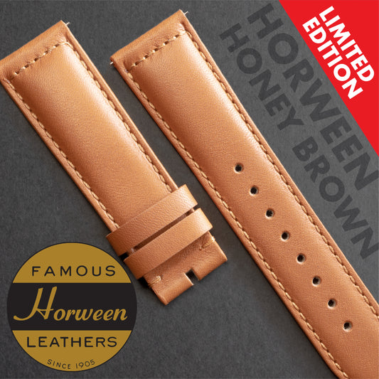 CayCan&Co. - HOS01.3 - Honey Brown Horween Leather Strap