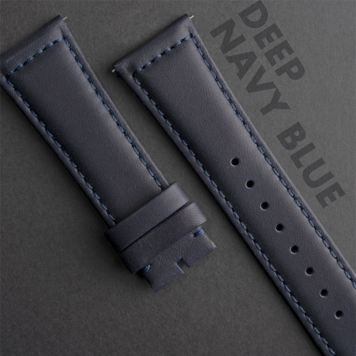 CayCan&Co. - LS01.2 - Deep Navy Blue Leather Strap