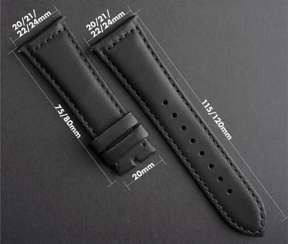 CayCan&Co. - LS01.1 - Matt Black Leather Strap