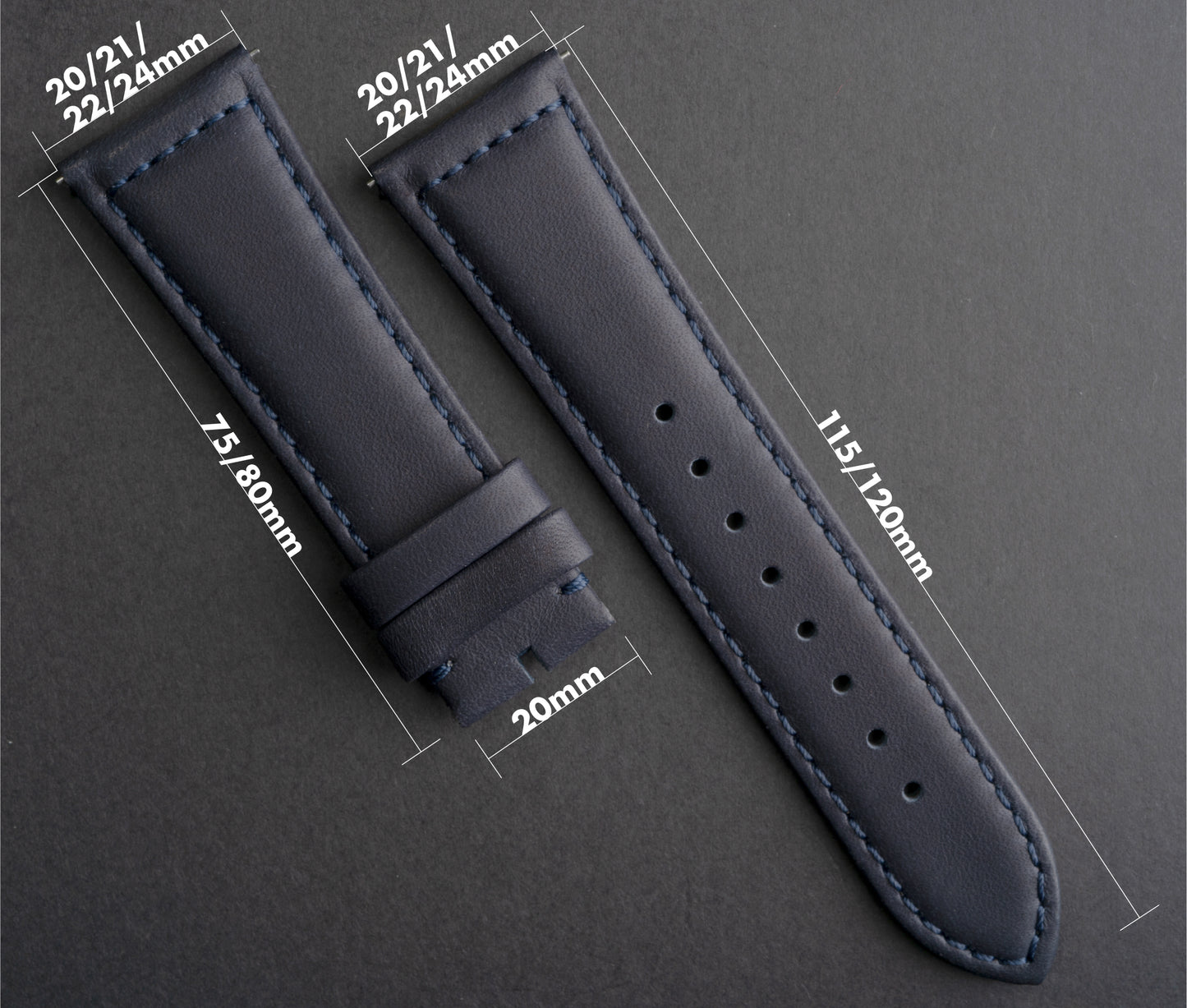 CayCan&Co. - LS01.1 - Matt Black Leather Strap