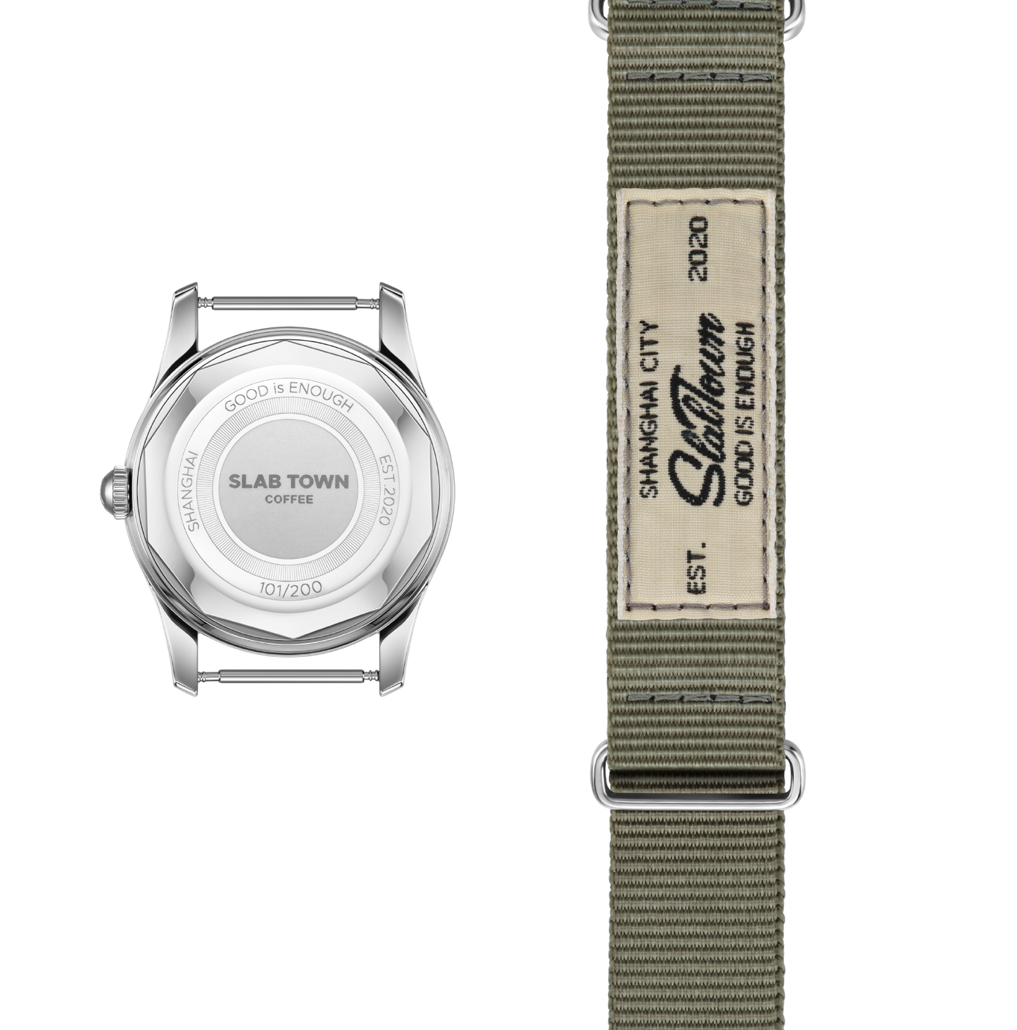 SHANGHAI x SLAB TOWN 34.5mm Hand-Winding Watch