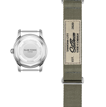 SHANGHAI x SLAB TOWN 34.5mm Hand-Winding Watch