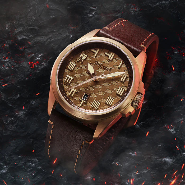 Warpath Series "The Sword Of King Goujian" Diamond-pattern Dial Bronze Case Watch 43.5mm